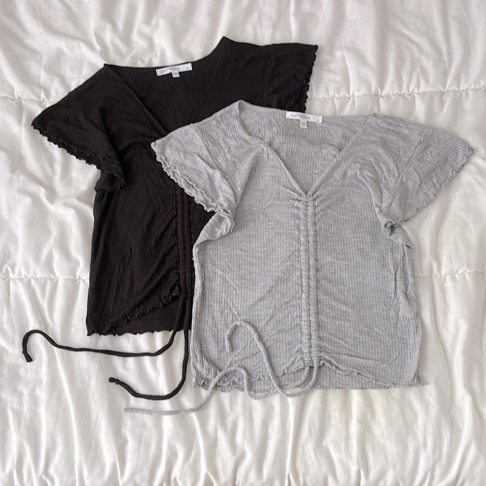 x2 Antistar Drawstring Light Tops